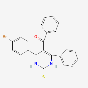 molecular formula C23H17BrN2OS B4912226 [4-(4-bromophenyl)-6-phenyl-2-thioxo-1,2,3,4-tetrahydro-5-pyrimidinyl](phenyl)methanone 