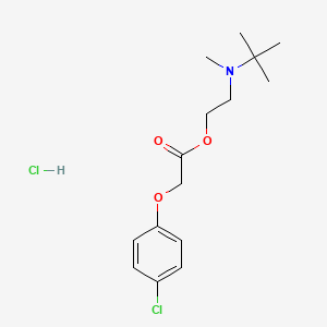 2-[Tert-butyl(methyl)amino]ethyl 2-(4-chlorophenoxy)acetate;hydrochloride