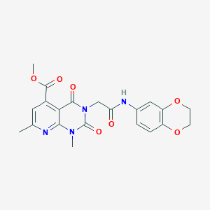 METHYL 3-{[(2,3-DIHYDRO-1,4-BENZODIOXIN-6-YL)CARBAMOYL]METHYL}-1,7-DIMETHYL-2,4-DIOXO-1H,2H,3H,4H-PYRIDO[2,3-D]PYRIMIDINE-5-CARBOXYLATE