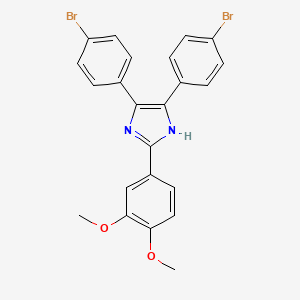 4,5-bis(4-bromophenyl)-2-(3,4-dimethoxyphenyl)-1H-imidazole