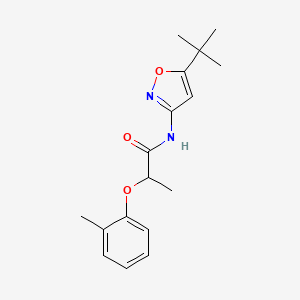 N-(5-tert-butyl-1,2-oxazol-3-yl)-2-(2-methylphenoxy)propanamide