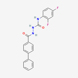 2-(4-biphenylylcarbonyl)-N-(2,4-difluorophenyl)hydrazinecarboxamide