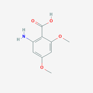 molecular formula C9H11NO4 B049123 2-氨基-4,6-二甲氧基苯甲酸 CAS No. 21577-57-1