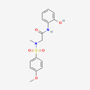 N-(2-hydroxyphenyl)-2-[(4-methoxyphenyl)sulfonyl-methylamino]acetamide