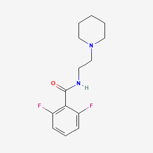 2,6-difluoro-N-[2-(1-piperidinyl)ethyl]benzamide