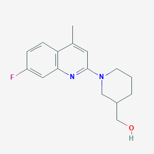 [1-(7-fluoro-4-methyl-2-quinolinyl)-3-piperidinyl]methanol