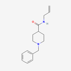 molecular formula C16H22N2O B4912361 1-benzyl-N-(prop-2-en-1-yl)piperidine-4-carboxamide 