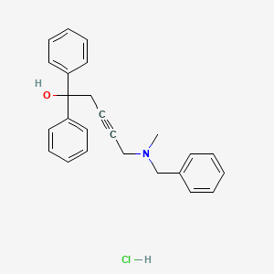 5-[benzyl(methyl)amino]-1,1-diphenyl-3-pentyn-1-ol hydrochloride