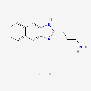 molecular formula C14H16ClN3 B4912374 3-(1H-Naphtho[2,3-d]imidazol-2-yl)propan-1-amine hydrochloride 