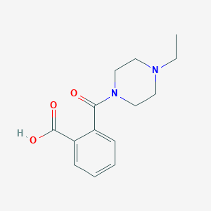 molecular formula C14H18N2O3 B491238 2-(4-Ethyl-piperazine-1-carbonyl)-benzoic acid CAS No. 412921-53-0