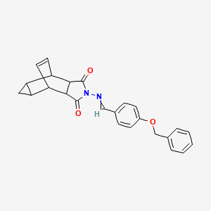 4-{[4-(benzyloxy)benzylidene]amino}-4-azatetracyclo[5.3.2.0~2,6~.0~8,10~]dodec-11-ene-3,5-dione