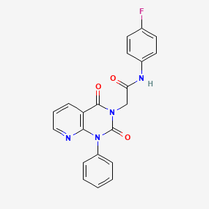 2-{2,4-DIOXO-1-PHENYL-1H,2H,3H,4H-PYRIDO[2,3-D]PYRIMIDIN-3-YL}-N-(4-FLUOROPHENYL)ACETAMIDE