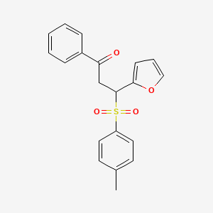 3-(furan-2-yl)-3-(4-methylphenyl)sulfonyl-1-phenylpropan-1-one