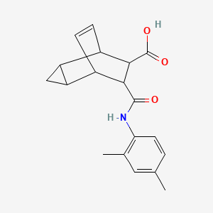 7-[(2,4-Dimethylphenyl)carbamoyl]tricyclo[3.2.2.02,4]non-8-ene-6-carboxylic acid