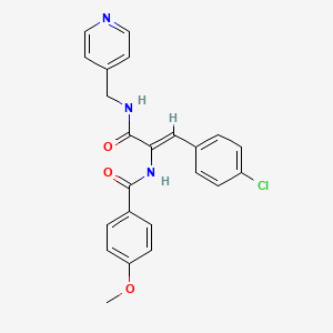 N-(2-(4-chlorophenyl)-1-{[(4-pyridinylmethyl)amino]carbonyl}vinyl)-4-methoxybenzamide