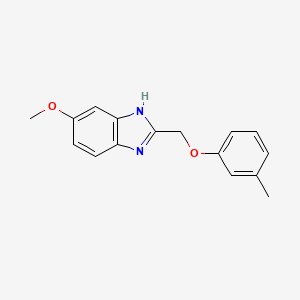 6-METHOXY-2-[(3-METHYLPHENOXY)METHYL]-1H-1,3-BENZODIAZOLE