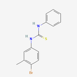 molecular formula C14H13BrN2S B4912494 N-(4-bromo-3-methylphenyl)-N'-phenylthiourea 