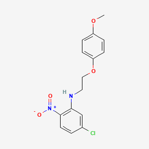 5-chloro-N-[2-(4-methoxyphenoxy)ethyl]-2-nitroaniline