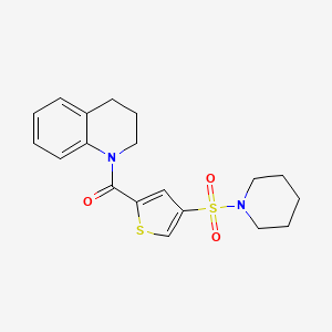 3,4-dihydro-2H-quinolin-1-yl-(4-piperidin-1-ylsulfonylthiophen-2-yl)methanone