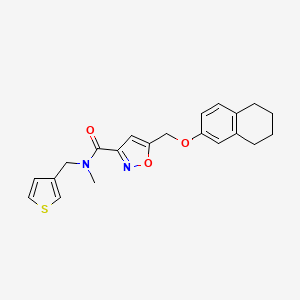 N-methyl-5-[(5,6,7,8-tetrahydro-2-naphthalenyloxy)methyl]-N-(3-thienylmethyl)-3-isoxazolecarboxamide