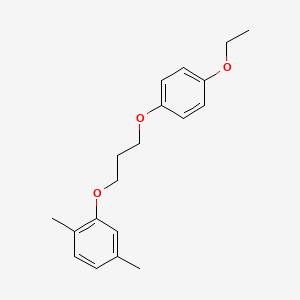 molecular formula C19H24O3 B4912565 2-[3-(4-ethoxyphenoxy)propoxy]-1,4-dimethylbenzene 