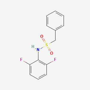 molecular formula C13H11F2NO2S B4912572 N-(2,6-difluorophenyl)-1-phenylmethanesulfonamide 