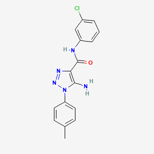 5-amino-N-(3-chlorophenyl)-1-(4-methylphenyl)-1H-1,2,3-triazole-4-carboxamide