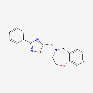 4-[(3-phenyl-1,2,4-oxadiazol-5-yl)methyl]-2,3,4,5-tetrahydro-1,4-benzoxazepine