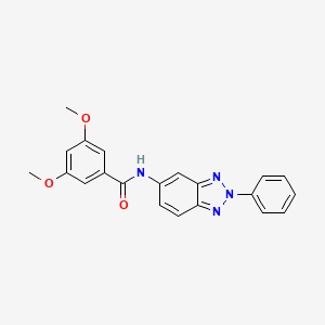 3,5-dimethoxy-N-(2-phenyl-2H-1,2,3-benzotriazol-5-yl)benzamide