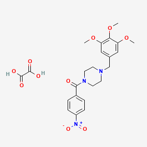 1-(4-nitrobenzoyl)-4-(3,4,5-trimethoxybenzyl)piperazine oxalate