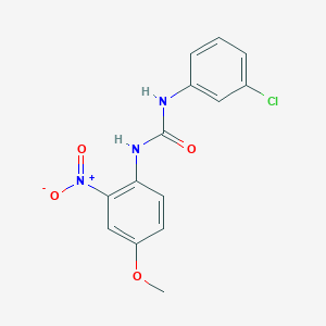 molecular formula C14H12ClN3O4 B4912730 1-(3-Chlorophenyl)-3-(4-methoxy-2-nitrophenyl)urea 