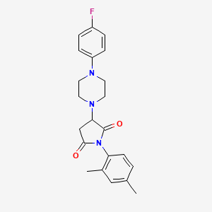 molecular formula C22H24FN3O2 B4912736 1-(2,4-Dimethylphenyl)-3-[4-(4-fluorophenyl)piperazin-1-yl]pyrrolidine-2,5-dione 