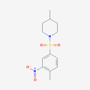 4-Methyl-1-(4-methyl-3-nitrophenyl)sulfonylpiperidine