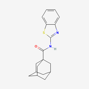 molecular formula C18H20N2OS B4912809 N-(1,3-benzothiazol-2-yl)adamantane-1-carboxamide 