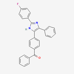 molecular formula C28H19FN2O B4912814 4-(4-Benzoylphenyl)-2-(4-fluorophenyl)-5-phenyl-1H-imidazole 