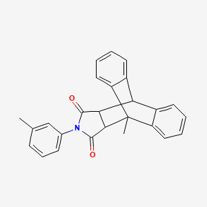 1-methyl-17-(3-methylphenyl)-17-azapentacyclo[6.6.5.0~2,7~.0~9,14~.0~15,19~]nonadeca-2,4,6,9,11,13-hexaene-16,18-dione