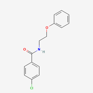 molecular formula C15H14ClNO2 B4912870 4-chloro-N-(2-phenoxyethyl)benzamide 