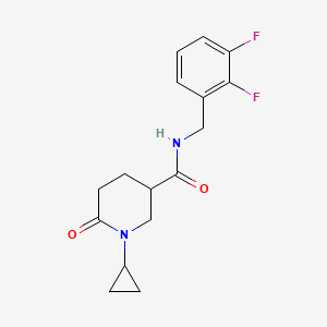 1-cyclopropyl-N-(2,3-difluorobenzyl)-6-oxo-3-piperidinecarboxamide