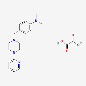 N,N-dimethyl-4-[(4-pyridin-2-ylpiperazin-1-yl)methyl]aniline;oxalic acid