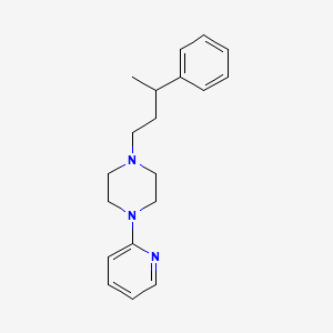 1-(3-phenylbutyl)-4-(2-pyridinyl)piperazine