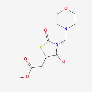 Methyl 2-[3-(morpholin-4-ylmethyl)-2,4-dioxo-1,3-thiazolidin-5-yl]acetate