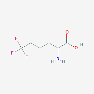 molecular formula C6H10F3NO2 B049130 6,6,6-三氟去甲亮氨酸 CAS No. 120200-04-6