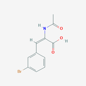 (E)-2-acetamido-3-(3-bromophenyl)prop-2-enoic acid