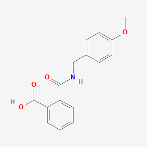 molecular formula C16H15NO4 B491305 2-{[(4-Methoxybenzyl)amino]carbonyl}benzoic acid CAS No. 560096-10-8