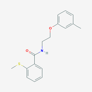 N-[2-(3-methylphenoxy)ethyl]-2-(methylthio)benzamide