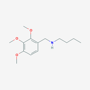 molecular formula C14H23NO3 B491311 Butyl[(2,3,4-trimethoxyphenyl)methyl]amine CAS No. 794551-45-4