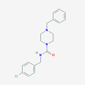 4-benzyl-N-(4-chlorobenzyl)-1-piperazinecarboxamide