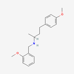 molecular formula C19H25NO2 B4913131 (2-methoxybenzyl)[3-(4-methoxyphenyl)-1-methylpropyl]amine 