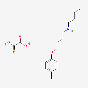 molecular formula C17H27NO5 B4913151 N-butyl-4-(4-methylphenoxy)butan-1-amine;oxalic acid 