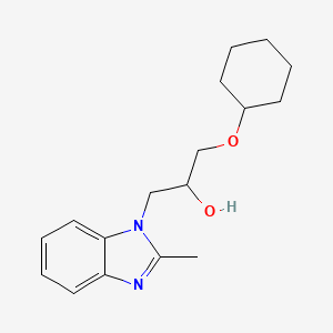 molecular formula C17H24N2O2 B4913195 1-Cyclohexyloxy-3-(2-methyl-benzoimidazol-1-yl)-propan-2-ol 